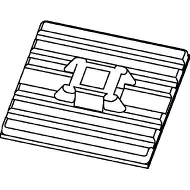 Basetta adesiva flessibile 28x28 nero (Conf. da 100 Pz.) product photo Photo 07 3XL