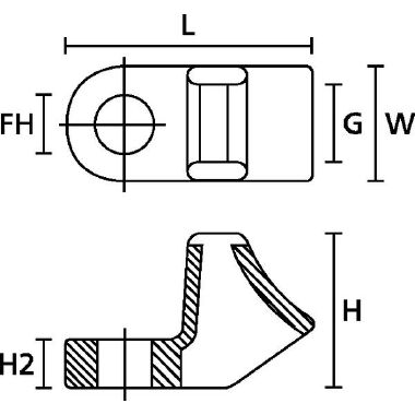 Supporto fissaggio a vite naturale CL8 (Conf. da 100 Pz.) product photo Photo 03 3XL