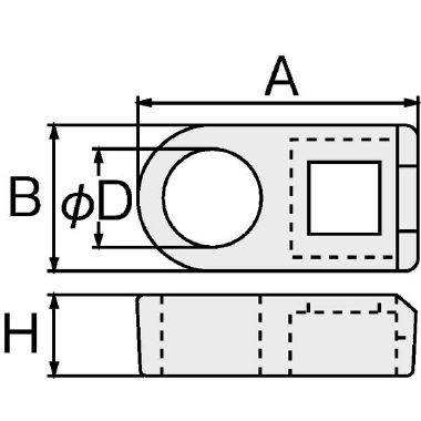 Supporto fissaggio a vite nero CL8 product photo Photo 04 3XL