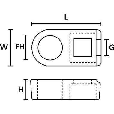 Supporto fissaggio a vite nero CL8 product photo Photo 07 3XL