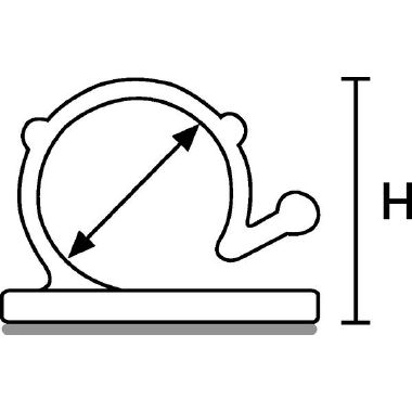 Clip adesiva RA18 (Conf. da 100 Pz.) product photo Photo 04 3XL