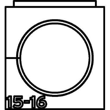 Supporto Passacavo VarioPlate S &Oslash; 15-16 mm product photo Photo 03 3XL