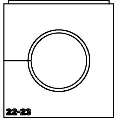 Supporto Passacavo VarioPlate L &Oslash; 22-23 mm product photo Photo 03 3XL