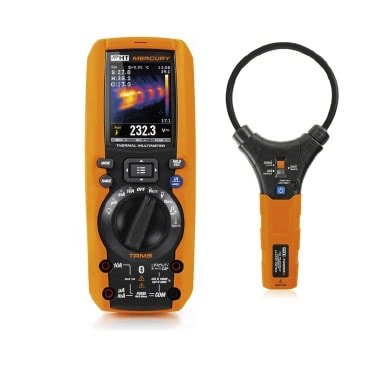 Multimetro professionale MERCURY con termocamera integrata e pinza flessibile F3000U product photo Photo 01 3XL