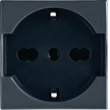 PRS SCH.2P+T 16A BK PRESA SCHUKO/BIV. product photo Photo 01 3XL