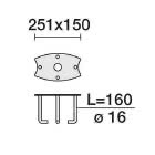 CONTROPIASTRA C/ZANCHE FE.ZINC.PER PALI ELL product photo