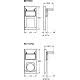 coperchio, serie BC, con vano e sportello per apparecchi modulari, per prese da incasso diritte con flangia 80 x 80 mm product photo Photo 03 2XS