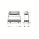 custodia mobile, serie C-TYPE, con 4 piolini, ingresso cavo verticale, grandezza '104.27', per cavi piatti product photo Photo 02 2XS