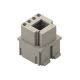 frutto presa modulare, serie Mixo Data, RJ45, 2 moduli, senza connettore, per 1 connettore RJ45 e 4 contatti CD 10 A product photo Photo 01 2XS