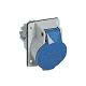 presa da incasso, serie PLUSO, 2 poli + PE, 6 h (blu), 16 A, 200 ÷ 250 V, inclinata product photo Photo 01 2XS