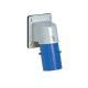 spina da incasso, serie PLUSO, 2 poli + PE, 6 h (blu), 16 A, 200 &divide; 250 V product photo Photo 01 2XS