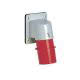 spina da incasso, serie PLUSO, 3 poli + PE, 6 h (rosso), 16 A, 380 &divide; 415 V product photo Photo 01 2XS