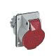 presa da incasso, serie PLUSO, 3 poli + N + PE, 6 h (rosso), 16 A, 380 ÷ 415 V, inclinata product photo Photo 01 2XS