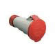 presa mobile, serie PLUSO, 3 poli + N + PE, 6 h (rosso), 16 A, 380 ÷ 415 V product photo Photo 01 2XS