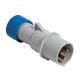 spina mobile, serie PLUSO, 3 poli + PE, 9 h (blu), 16 A, 200 ÷ 250 V, dritta product photo Photo 01 2XS