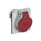 presa da incasso, serie PLUSO, 3 poli + PE, 6 h (rosso), 32 A, 380 &divide; 415 V, inclinata product photo Photo 01 2XS