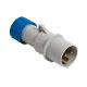 spina mobile, serie PLUSO, connessione rapida SQUICH®, 2 poli + PE, 6 h (blu), 16 A, 200 ÷ 250 V, dritta product photo Photo 01 2XS