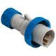 spina mobile, serie PLUSO, connessione rapida SQUICH&reg;, 2 poli + PE, 6 h (blu), 16 A, 200 &divide; 250 V, dritta product photo Photo 01 2XS