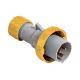 spina mobile, serie PLUSO, 2 poli + PE, 4 h (giallo), 16 A, 100 ÷ 130 V, dritta product photo Photo 01 2XS