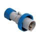 spina mobile, serie PLUSO, 2 poli + PE, 6 h (blu), 16 A, 200 &divide; 250 V, dritta product photo Photo 01 2XS