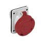 presa da incasso, serie PLUSO, 3 poli + N + PE, 6 h (rosso), 16 A, 380 ÷ 415 V, inclinata product photo Photo 01 2XS