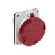 presa da incasso, serie PLUSO, 3 poli + PE, 6 h (rosso), 32 A, 380 ÷ 415 V, inclinata product photo Photo 01 2XS