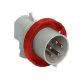 spina mobile, serie PLUSO, 3 poli + PE, 6 h (rosso), 32 A, 380 ÷ 415 V, ad angolo product photo Photo 01 2XS