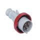 spina mobile, serie PLUSO, 3 poli + N + PE, 6 h (rosso), 32 A, 200/346 &divide; 240/415 V, con invertitore di fase product photo Photo 01 2XS