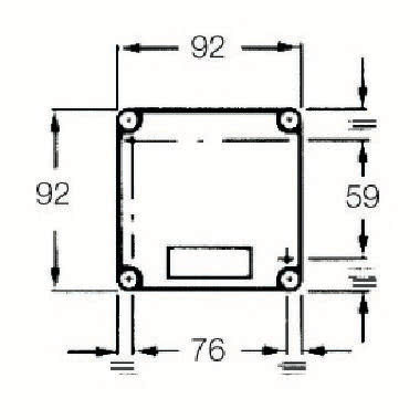 cassetta contenitrice per comandi e segnalazioni, serie AC, senza ingresso cavo, senza fori, dimensioni esterne 92x92x86 mm product photo Photo 02 3XL