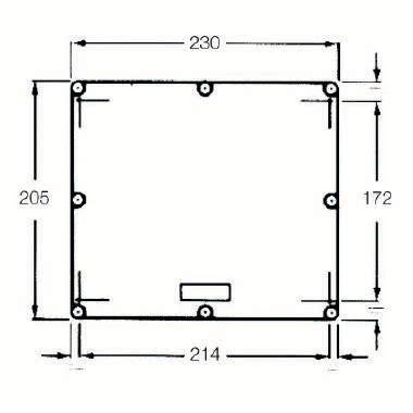 cassetta contenitrice per comandi e segnalazioni, serie AC, senza ingresso cavo, senza fori, dimensioni esterne 230x205x102 mm product photo Photo 02 3XL