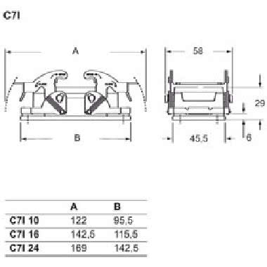 custodia da incasso, serie V-TYPE, con 2 leve, grandezza '104.27' product photo Photo 02 3XL
