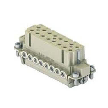 frutto presa, serie CDA, connessione con morsetto a vite, 16 poli + PE, 16 A 250 V 4 kV 3, grandezza '66.16', con piastrina product photo Photo 01 3XL