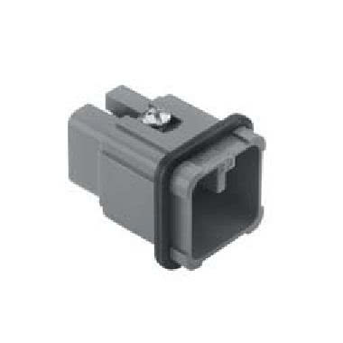 frutto spina, serie CD, connessione a crimpare, 7 poli + PE, 10 A 250 V 4 kV 3, grandezza '21.21', colore grigio product photo Photo 01 3XL