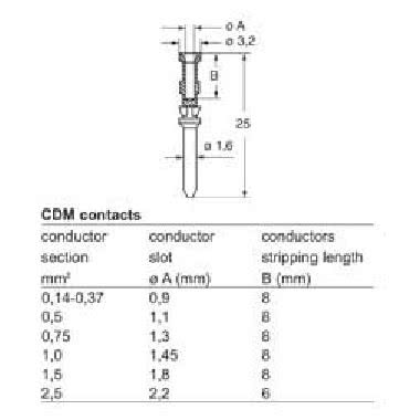 contatto a crimpare maschio, serie CD, 10 A, tornito dorato, sezione conduttore 1,5 mm², AWG 16, doratura ad alto spessore product photo Photo 02 3XL