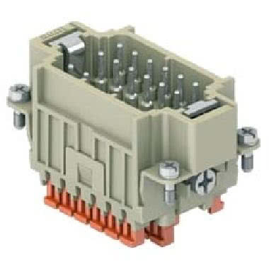 frutto spina, serie CDSH, connessione rapida con morsetto a molla SQUICH®, 18 poli + PE, 10 A 400 V 6 kV 3, grandezza '57.27' product photo Photo 01 3XL