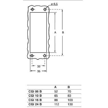custodia da incasso, serie IP68, per 2 viti, grandezza '44.27' product photo Photo 03 3XL