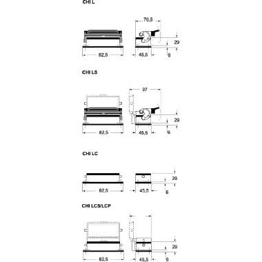 Custodia da incasso, serie C-TYPE, con 1 leva, grandezza '44.27', con sportello metallico product photo Photo 03 3XL