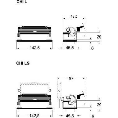 Custodia da incasso, serie C-TYPE, con 1 leva, grandezza '104.27', con sportello metallico product photo Photo 02 3XL