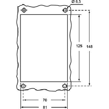 Custodia da incasso, serie C-TYPE, con 1 leva, grandezza '104.62', con sportello metallico product photo Photo 02 3XL