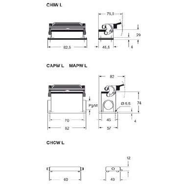 Custodia da incasso, serie W-TYPE, con 1 leva, grandezza '44.27' product photo Photo 02 3XL
