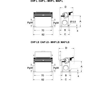 custodia da parete, serie C-TYPE, con 1 leva, ingresso cavo Pg16, grandezza '44.27' product photo Photo 02 3XL