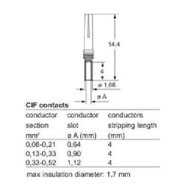 contatto a crimpare femmina, serie CI, 5 A, tornito argentato, sezione conduttore 0,13 - 0,33 mm², AWG 26 - 22 (Conf. da 25 Pz.) product photo Photo 02 3XL