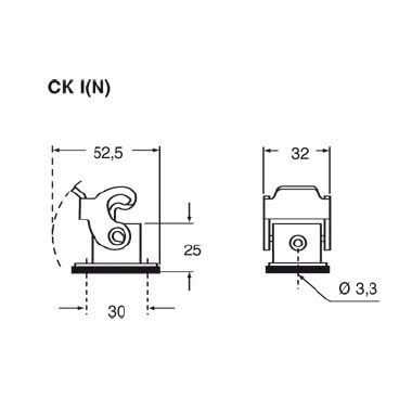 Custodia da incasso, serie CK, con 1 leva, grandezza '21.21', colore nero product photo Photo 02 3XL