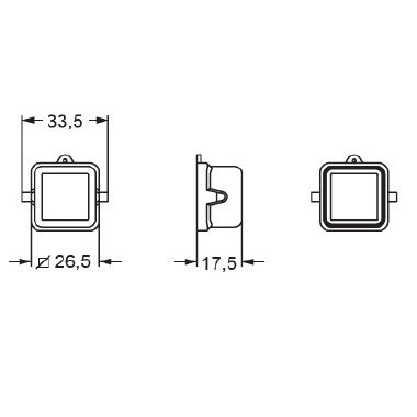 Coperchio, serie CKA, con 2 piolini, grandezza '21.21', per frutti presa, con guarnizione e occhiello product photo Photo 02 3XL