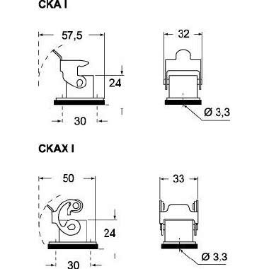 Custodia da incasso, serie CKA, con 1 leva, grandezza '21.21' product photo Photo 03 3XL
