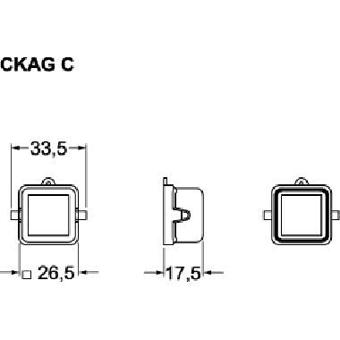 Coperchio, serie CKA, con 2 piolini, grandezza '21.21', con guarnizione product photo Photo 02 3XL
