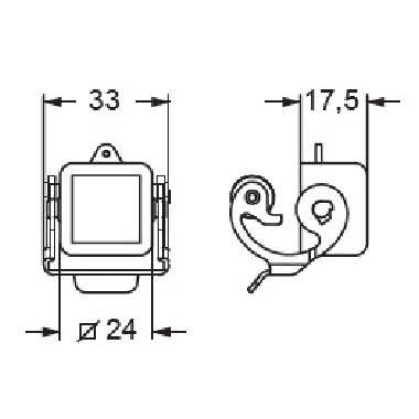 Coperchio, serie CKA, con 1 leva, grandezza '21.21', per frutti spina, con asola product photo Photo 02 3XL