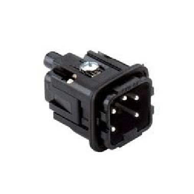 frutto spina, serie CK, connessione con morsetto a vite, 4 poli + PE, 10 A 230/400 V 4 kV 3, grandezza '21.21', colore nero product photo Photo 01 3XL