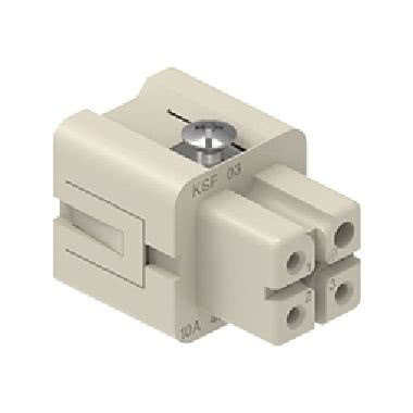 frutto presa, serie CKS, connessione con morsetto a molla, 3 poli + PE, 10 A 400 V 4 kV 3, grandezza '21.21' product photo Photo 01 3XL