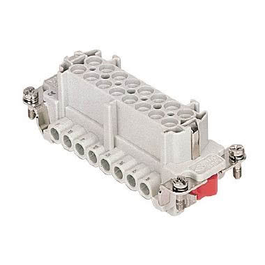 frutto presa, serie CME, connessione con morsetto a vite, 6 + 2 poli + PE, 16 A 830 V 8 kV 3 / 16 A 500 V 6 kV 3, grandezza '77.27', con piastrina product photo Photo 01 3XL